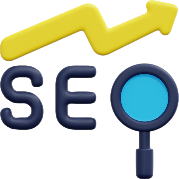 seo 3d render icon illustration